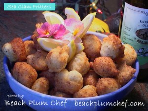 sea clam fritters beach plum chef